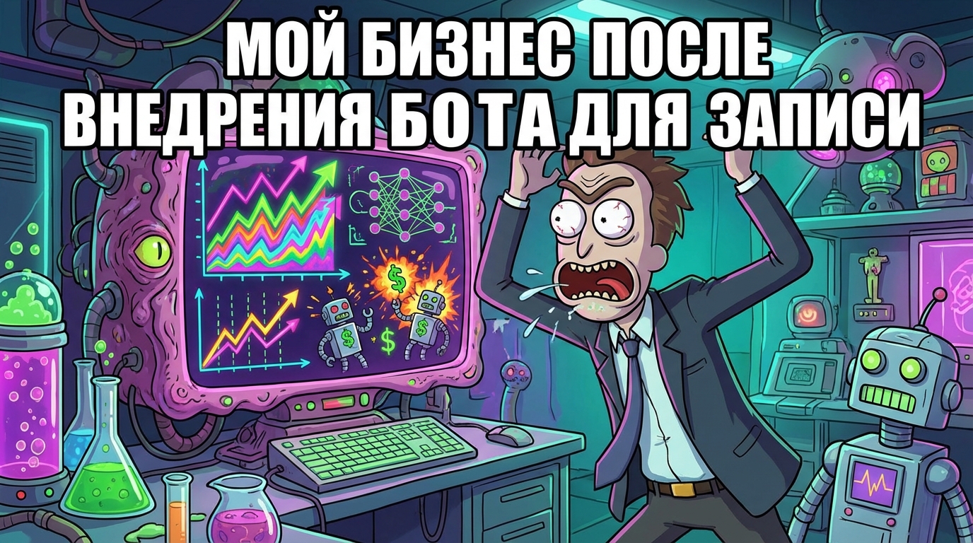 Мужик в костюме, смотрит на экран, на котором графики успеха. Текст: 