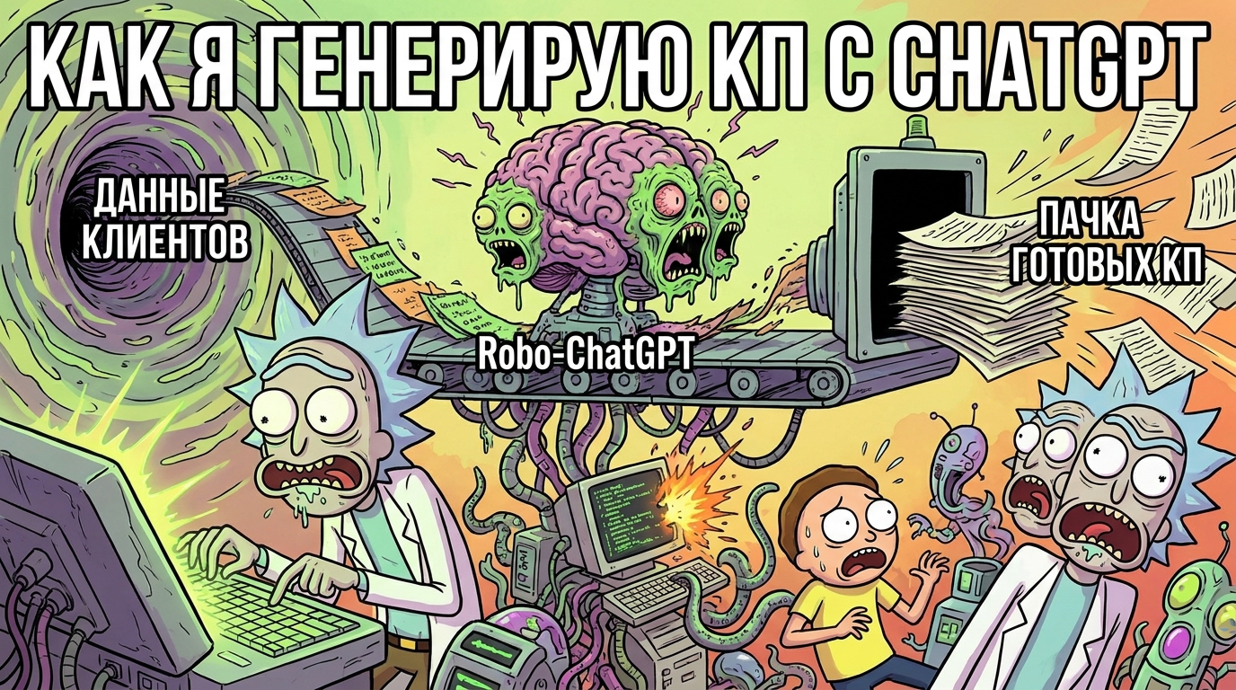 Схематичное изображение конвейера. На входе 