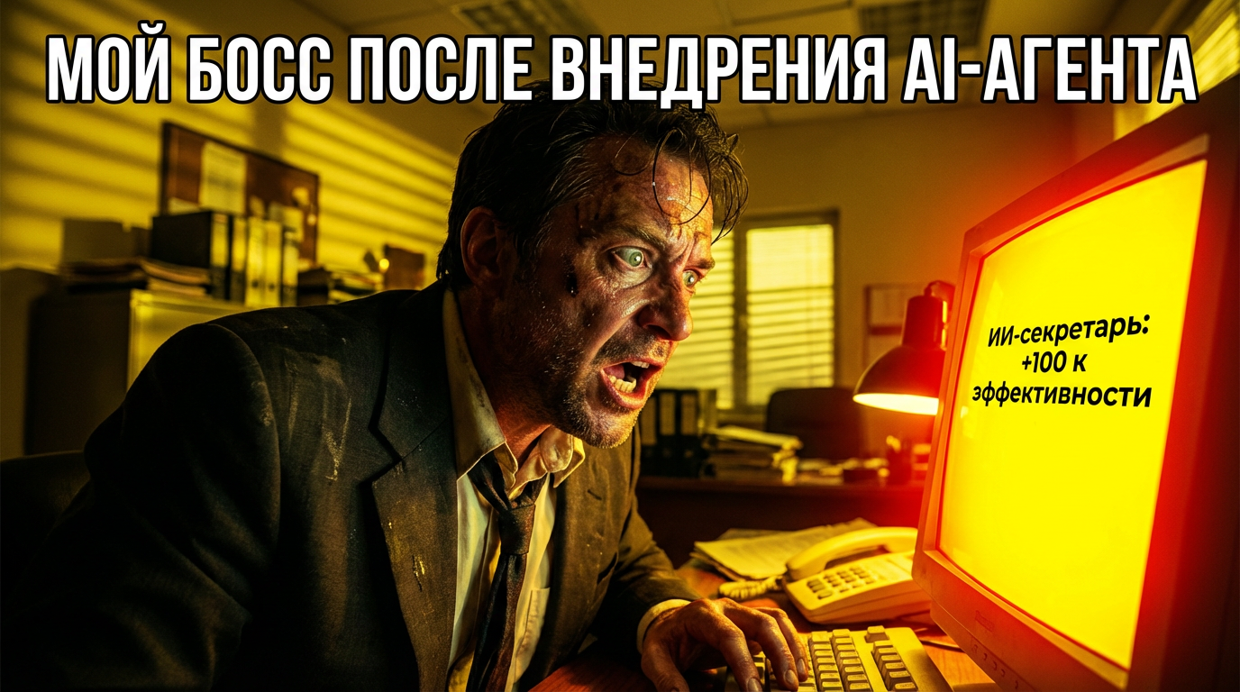 Человек смотрит на экран компьютера, на котором написано
