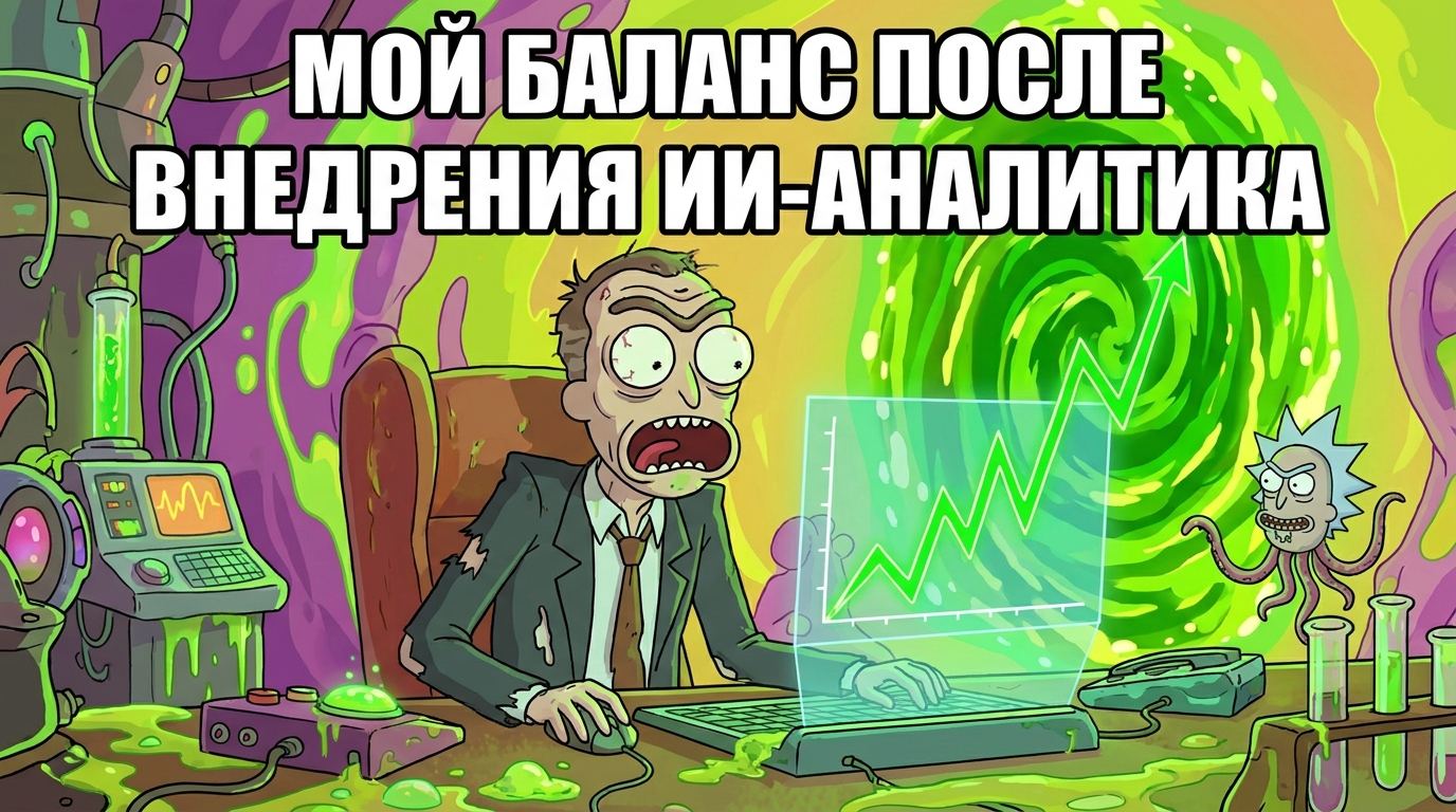 Мужчина в костюме сидит за столом и смотрит на график, который резко идет вверх. Надпись: 
