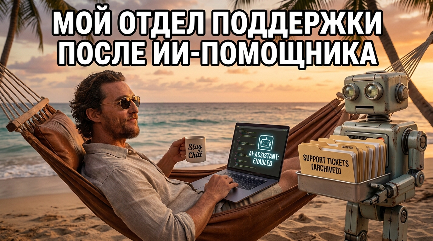 Человек смотрит на монитор компьютера, на котором написано 