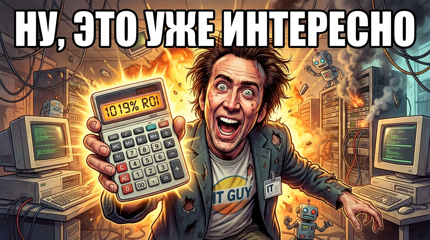 Человек с калькулятором, на экране которого